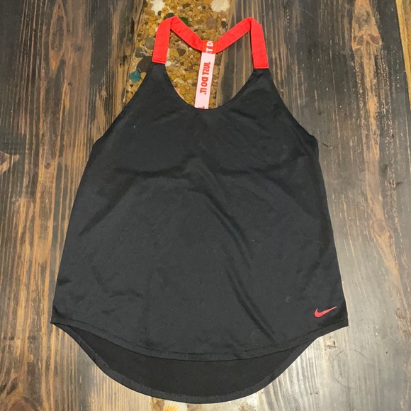 Nike Tops - Nike black and red dri fit tank top